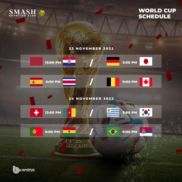 World Cup Matches Schedule Smash